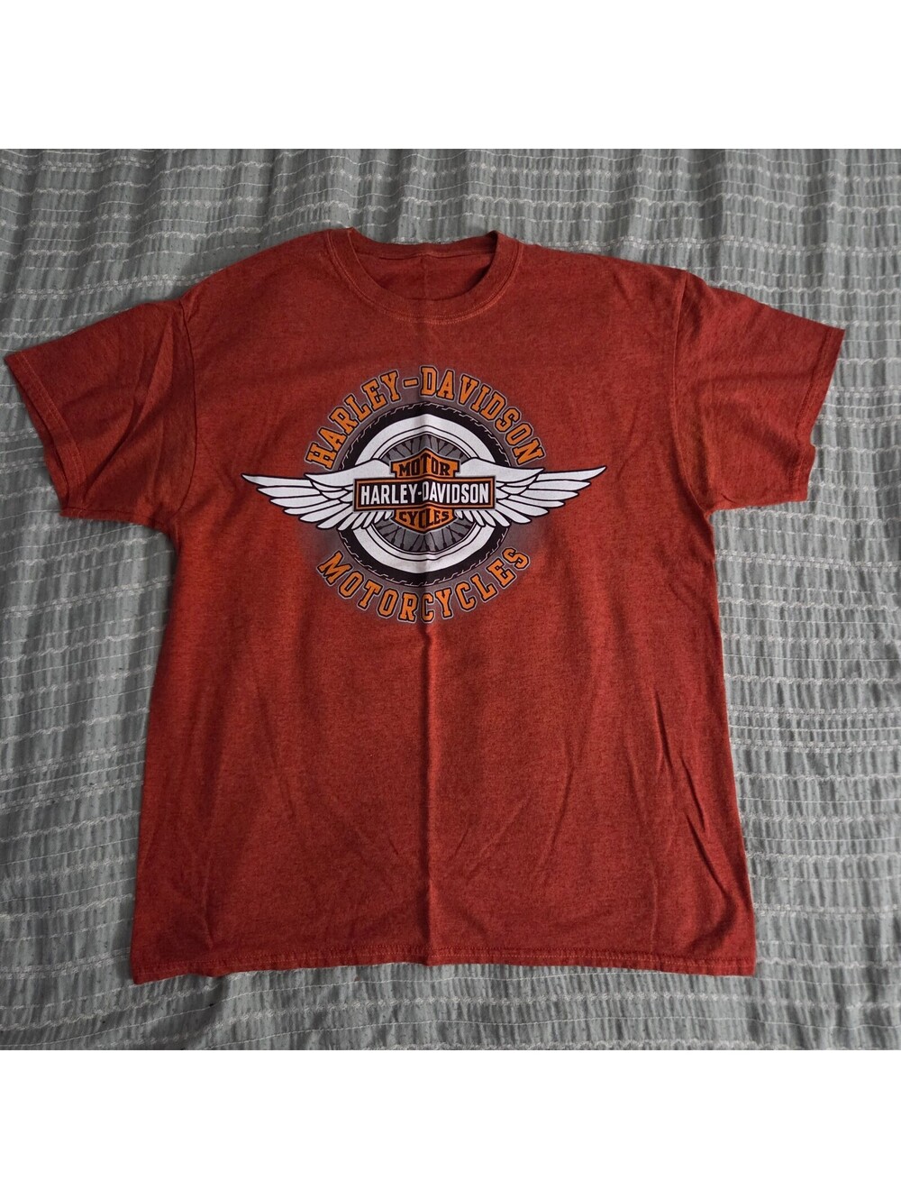 Harley-Davidson winged logo red T-shirt